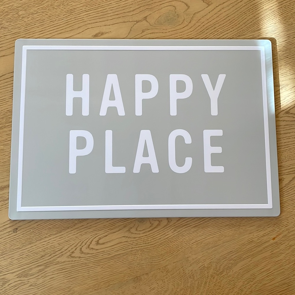 1 count metal sign - happy place from targets bullseye